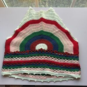 Altar'd State Multicolor Crochet Crop Top